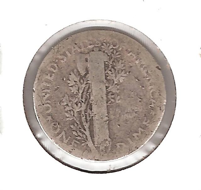 1921d Mercury Dime Reverse